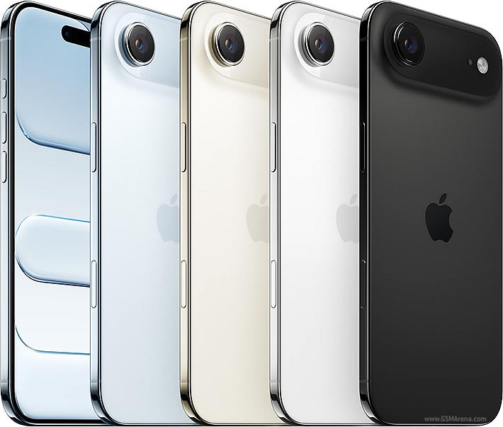 iPhone 17 Air All Colors - Space Black, Cloud White, Light Gold, Sky Blue