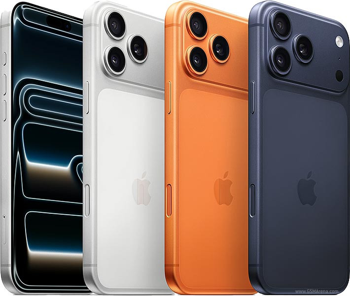 iPhone 17 Pro All Colors - Silver, Cosmic Orange, Deep Blue